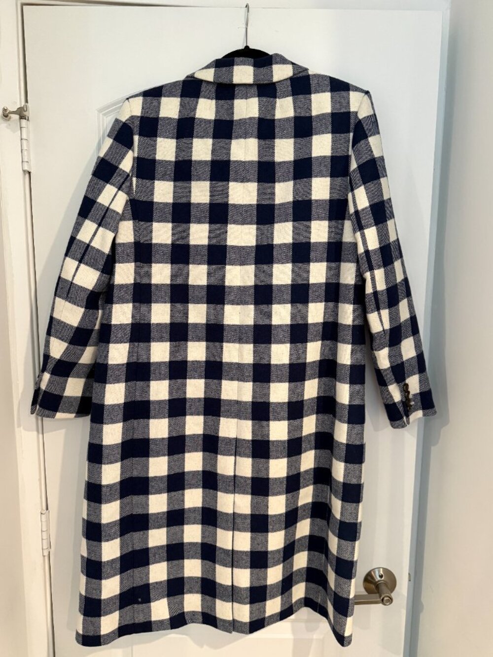 NWT J Crew Size 6 Alfie Topcoat in Buffalo Check Italian Wool - Picture 3 of 5